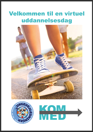 Forsiden af et digitalt magasin, som indeholder introvideoer fra ungdomsuddannslser i Herning Kommune.